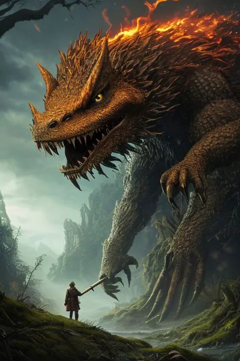 Twas brillig, and the slithy toves Did gyre and gimble in the wabe: All mimsy were the borogoves, And the mome raths outgrabe.  Beware the Jabberwock, my son! The jaws that bite, the claws that catch! Beware the Jubjub bird, and shun The frumious Bandersnatch!  He took his vorpal sword in hand; Long time the manxome foe he sought  So rested he by the Tumtum tree And stood awhile in thought. And, as in uffish thought he stood, The Jabberwock, with eyes of flame, Came whiffling through the tulgey wood, And burbled as it came!