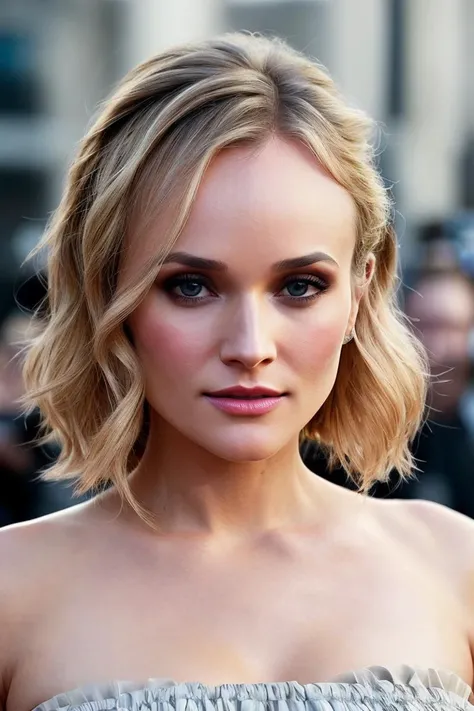 photo of beautiful (dkrug3r:0.99), a woman with beautiful hair, as a movie star in a (movie premiere), premiere gala, (near a movie theatre), natural skin texture, (tight black strapless dress), 24mm, 4k textures, soft cinematic light, adobe lightroom, photolab, hdr, intricate, elegant, highly detailed, sharp focus, ((((cinematic look)))), soothing tones, insane details, intricate details, hyperdetailed, low contrast, soft cinematic light, exposure blend, hdr, faded, (paparazzi in background), (painted lips:1.1), ((looking at viewer:1.1))