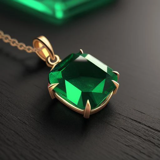 An emerald necklace, unreal engine 5, hd, raytracing, hyperdetailed, realism, trending on artstation, maximum quality, amazing, beautiful <lyco:macrodiffusion:1.0>