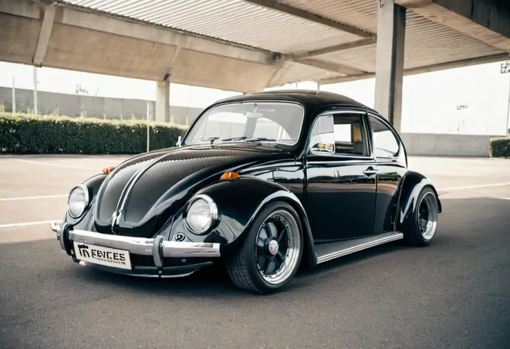 dutch angle, low view, <lora:WBC-XL-v1:1>, ultra widebody vw bug, beetle, vintage, 1960s, (sharp forcus, highly detailed, 4k, 8k, best quality, masterpiece, ultra highres:1)