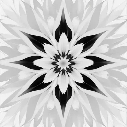mosaic, abstract floral pattern,  <lora:MonoCream:0.75> monocream, black and white, poster art, crisp edges,  high quality, high resolution, hi res, uhd, hdr, high dynamic range