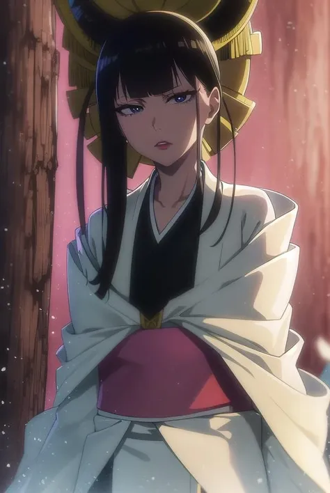 senjumarushutara, <lora:senjumarushutara-lora-nochekaiser:1>,
senjumaru shutara, long hair, bangs, blunt bangs, black hair, sidelocks, (black eyes:1.5), makeup, lipstick, red lipstick,
BREAK japanese clothes, kimono, mechanical arms, extra arms,
BREAK looking at viewer, upper body, (full body:1.2),
BREAK outdoors, sky, sun,
BREAK <lyco:GoodHands-beta2:1>, (masterpiece:1.2), best quality, high resolution, unity 8k wallpaper, (illustration:0.8), (beautiful detailed eyes:1.6), extremely detailed face, perfect lighting, extremely detailed CG, (perfect hands, perfect anatomy),