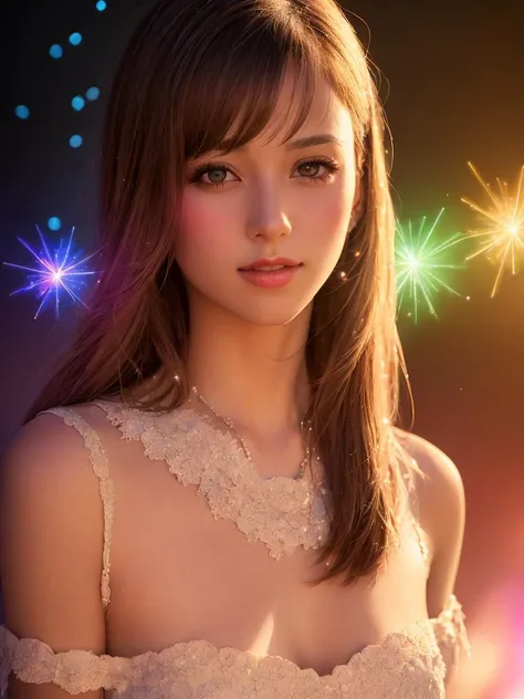 (best quality, masterpiece:1.2),ultra detailed,(photo realistic:1.4),solo,cute girl,(beautiful face:1),full body,light_particles,<lora:KiraKiraEffect_v1:0.3>,gradient_background,<lora:kaleidoscope_v1:0.3>,(colorful illumination:1.1),