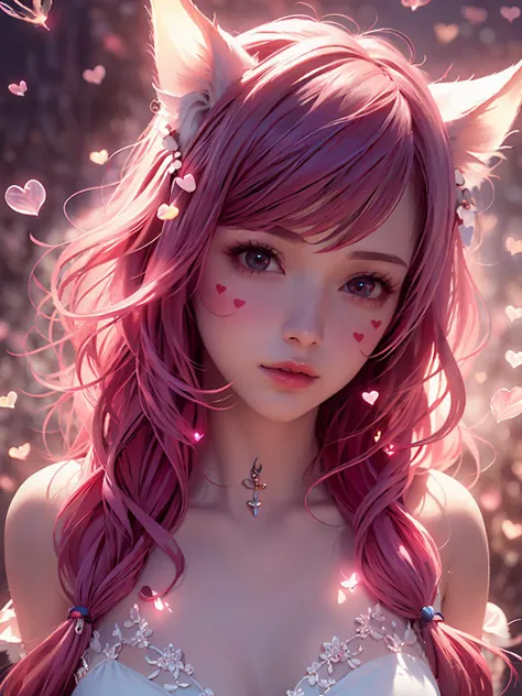 (best quality, masterpiece:1.2),ultra detailed,(photo realistic:1.4),solo cute girl,ali,nine tails,Huli erduo,long wavy hair, <lora:girl_ali02:0.6>,light_particles,<lora:KiraKiraEffect_v1:0.5>,heart_mark, <lora:LoveLoveEffect_v1:0.5>, (illumination:1.3),(full body:1.1),