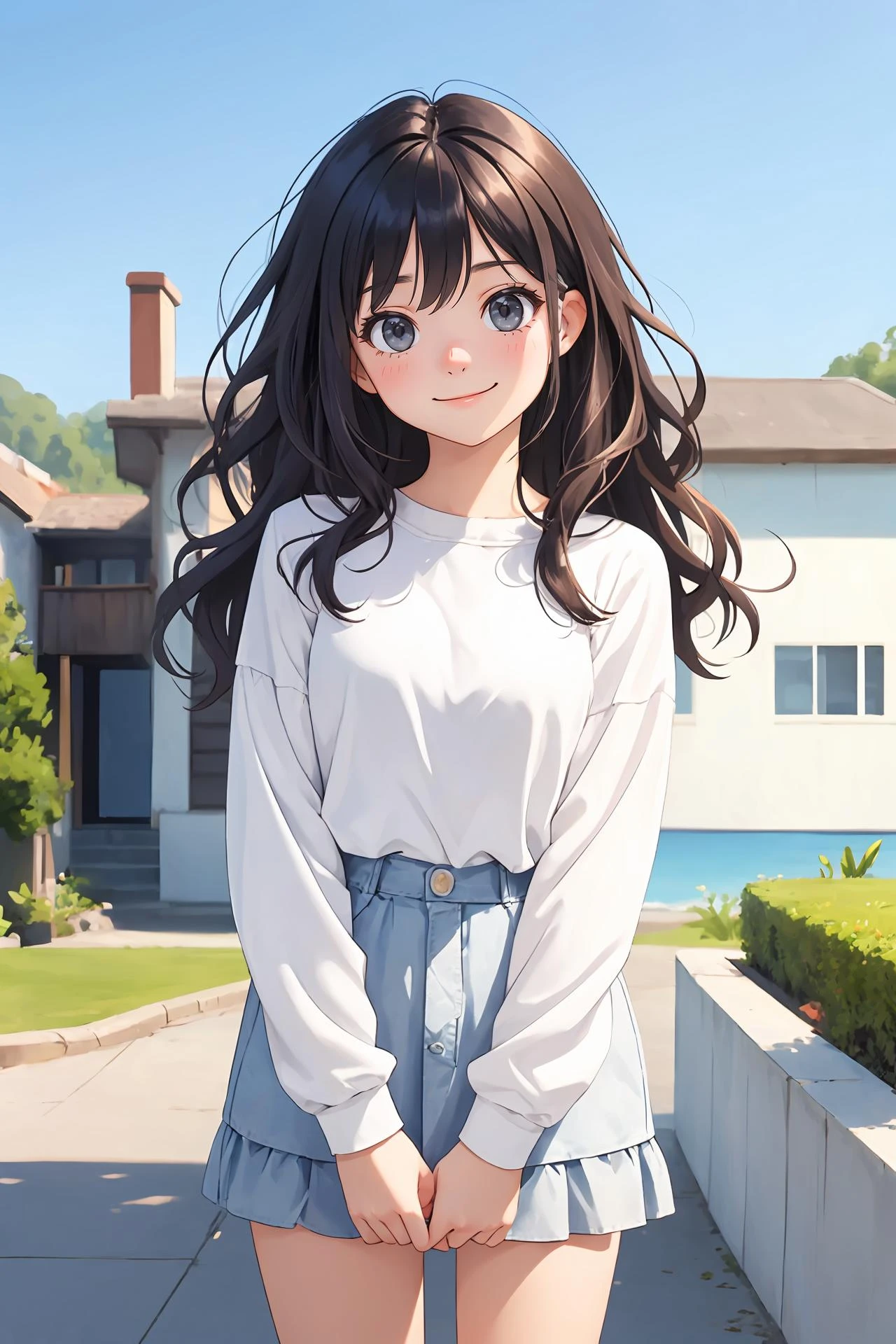 (random emotion), toon \(style\),
{indoors|outdoors},
looking at viewer,
(masterpiece, best quality),
girl, fringe, (wavy hair:0.8),
{standing|sitting|kneeling|knees up},
({black|white|ivory|grey|dark|light black} theme),
{shy face,curious face|happy face},