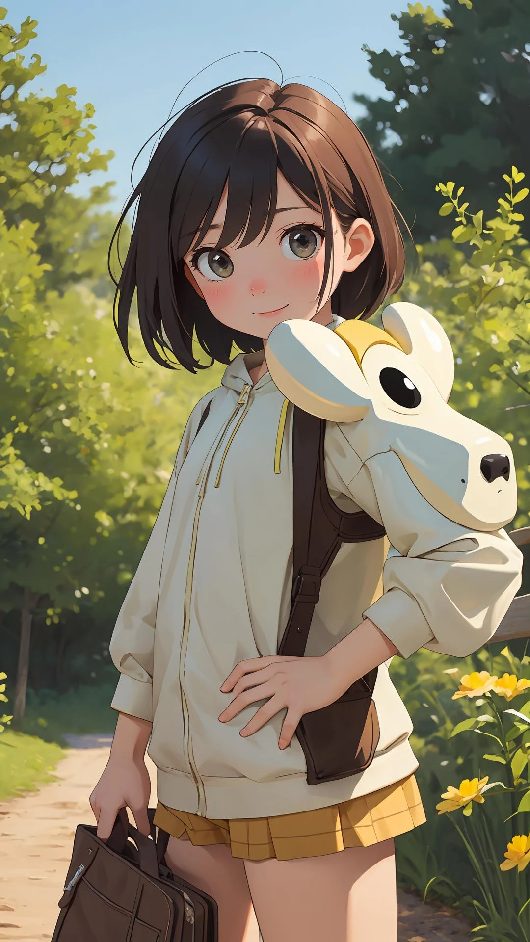 {shy face|curious face|happy face},
(toon \(style\)), outdoors,
looking at viewer, cowboy shot,
(masterpiece), (best quality),
({black|white|ivory|dark|light black} theme),