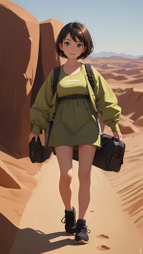 toon \(style\), cartoon,
full body, 
(masterpiece:1.4),
(best quality:1.4),
(looking at viewer),
(character on front),
outdoors,
cinematic,
depth of field,
1girl,
{curious face|shy face|happy face},
{space|desert|ocean|fantasy|countryside|underwater|mountain},