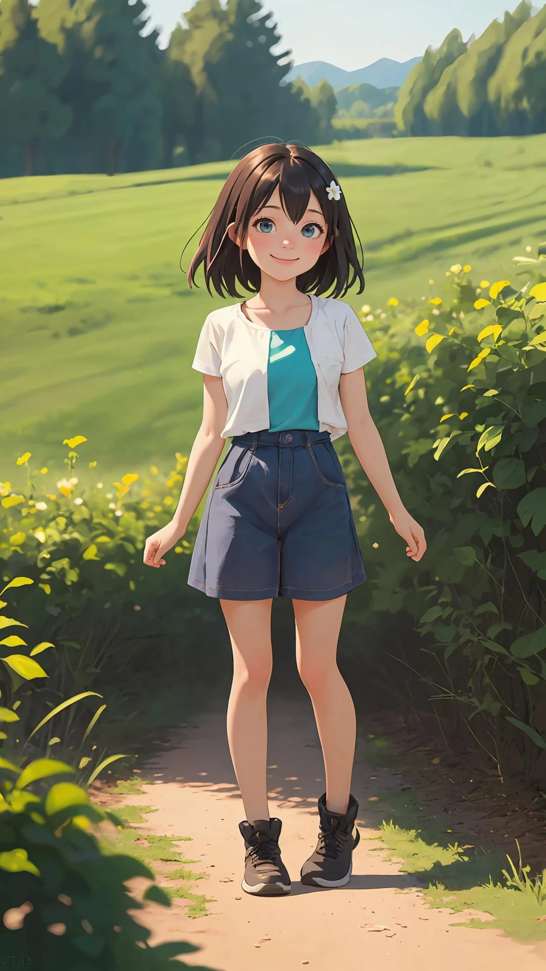 toon \(style\), cartoon,
full body,
(masterpiece:1.4),
(best quality:1.4),
(looking at viewer),
(character on front),
outdoors,
cinematic,
depth of field,
1girl,
{curious face|shy face|happy face},
{space|desert|ocean|fantasy|countryside|underwater|grass|mountain},