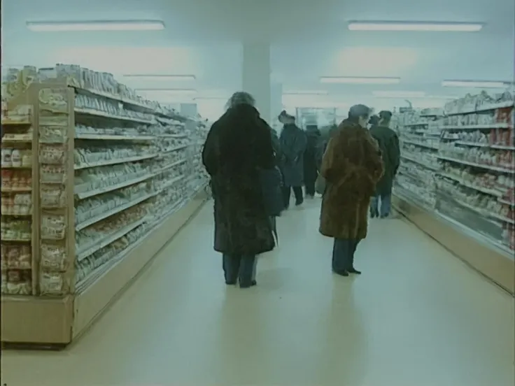 1990s film photograph of a russian grocery store <lora:TraumaZone:1.3>