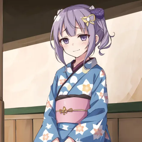 1girl,solo,sad smile, star print pattern yukata,satomi,
<lora:RXY_mix64:1>