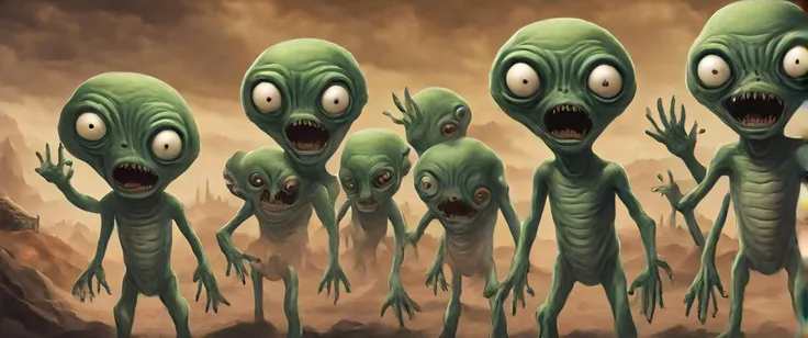 scared aliens