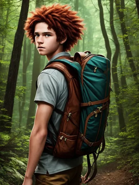 A teenage phoenix shapeshifter coming out of the woods., 8k uhd, studio quality, character, ultra realistic, max detail, massive scale, post-processing, realistic, photorealism, photoshop, photography, detailed, portrait
