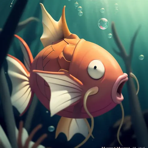 centered, award winning photo, (looking at viewer:1.2), | Magikarp_Pokemon, fish, splash, pectoral fins, two whiskers,
| underwater, bubbles, | bokeh, depth of field, cinematic composition, |
<lora:Magikarp_Pokemon-15:0.7>
