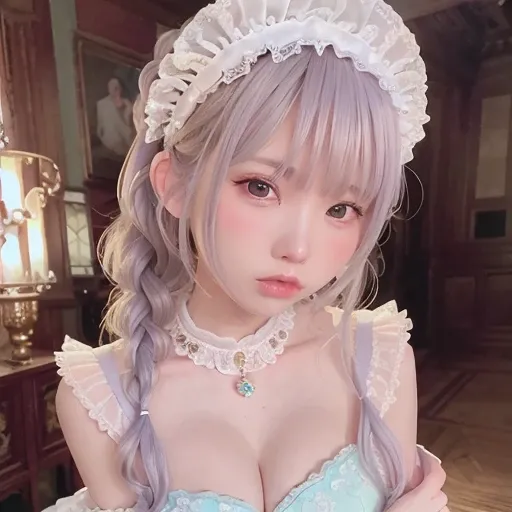1girl, 16k, best lighting, best quality, ultra high res, (skin pore:1.3), ultral detailed face and eyes, (photorealistic:1.4),best quality, 20 years old,narrow waist,beautiful detailed eyes,light on face,standing,masterpiece,, masterpiece, (closeup) of a young dreamy woman, royal princess, pastel colored hair, twin braids, looking at viewer, palace background, highly intricate, highly detailed, photorealism style, dim, moody lighting, <lora:enako-v2:1>