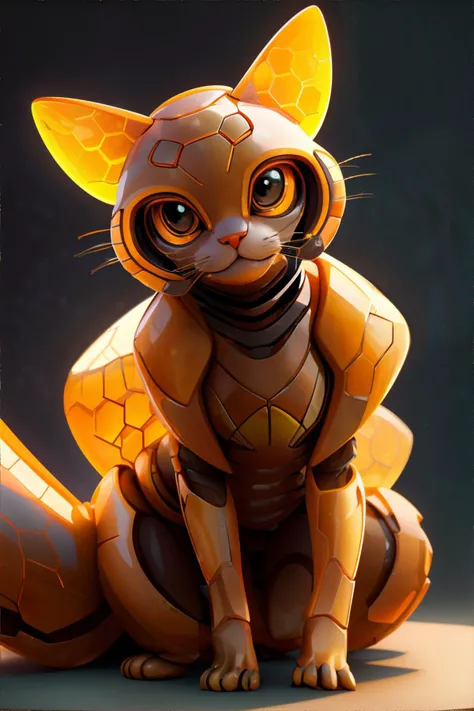 <lora:honeytech:0.8>, honeytech, honey, cat, <clip:skip:2>, masterpiece, 8k, high resolution, shallow depth of field, sharp focus