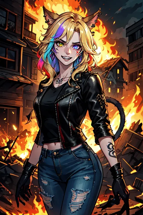 1girl, solo, flamboyant, detailed hair, detailed face, detailed eyes, official art,   PoodaBeepVibesV2  BadBoyVibes-GenderFree   Simple-Miqote ThisisNotFine