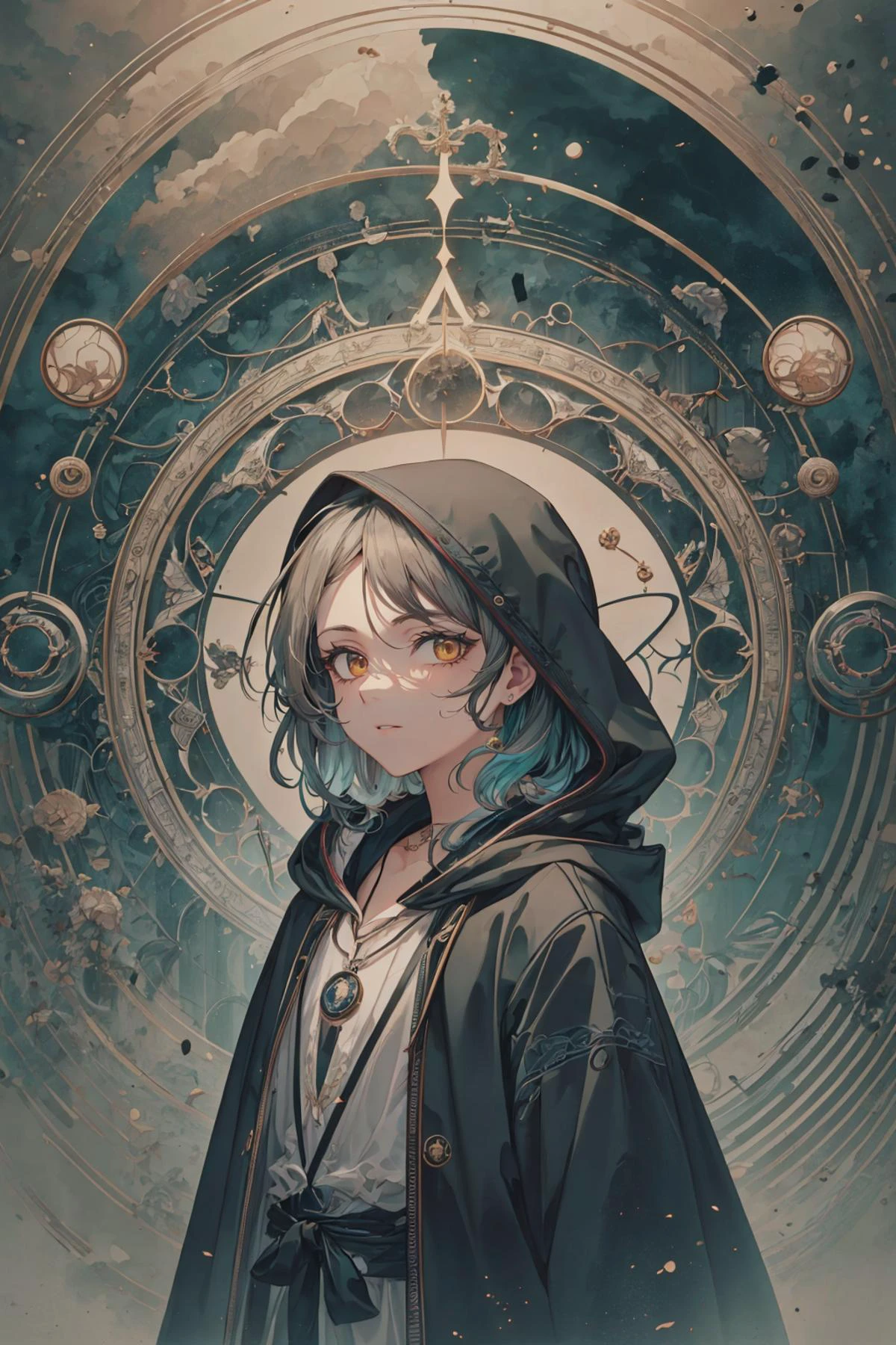 mesmerizing and visually stunning artwork, created by a renowned artist, showcasing intricate details and vibrant colors, official art, quality, High resolution rendering in 4K, flash, diffusion,
<lora:GoodHands-beta2:0.8>,
(1man, wrinkled face, old swedish male:1.2), dark brown eyes, gray hair, pompadour,
Style-GravityMagic, solo, upper body, looking at viewer, detailed background, detailed face, (<lora:GlyphTech:0.5>, scifi, magic circle, glyphtech theme:1.1), glowing eyes, raven-wizard, dark feathers, wearing tattered feathered cape, hood, dark ornate pendant, dynamic pose, raven-themed runes, swirling black feathers drifting in the wind, echoes of the past, underworld in background, dusk, backlighting, wind blowing, eerie atmosphere,