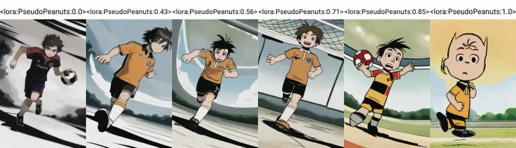 <lora:PseudoPeanuts:0.0>
boy, solo, soccer, ball, running, looking at viewer, dutch angle