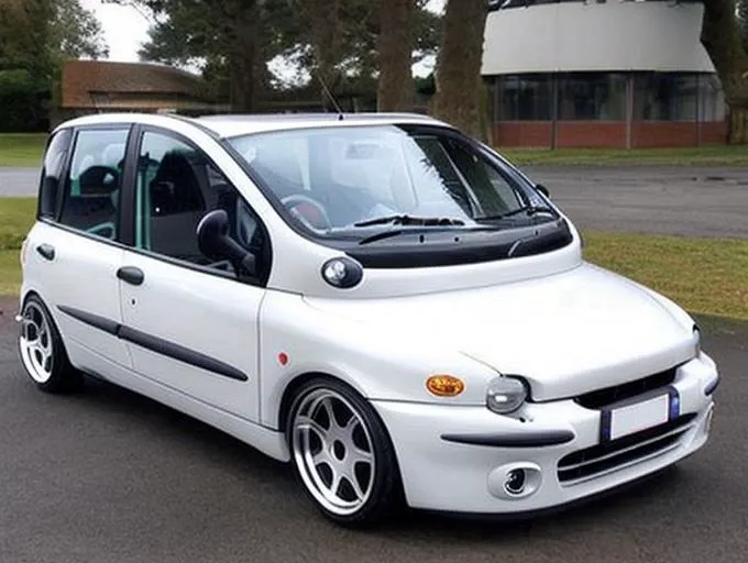race car, multipla, widebody, spoiler, stanced, lowered, camber, BBS wheels