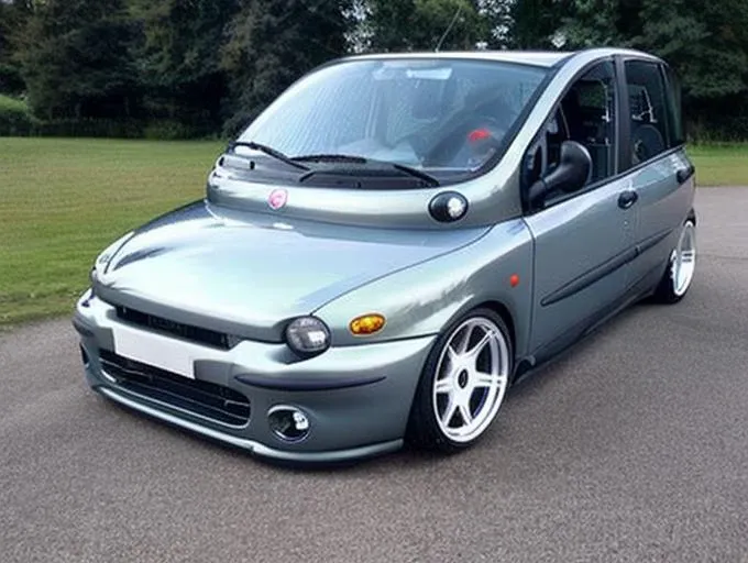 race car, multipla, widebody, spoiler, stanced, lowered, camber, BBS wheels, racetrack, drift