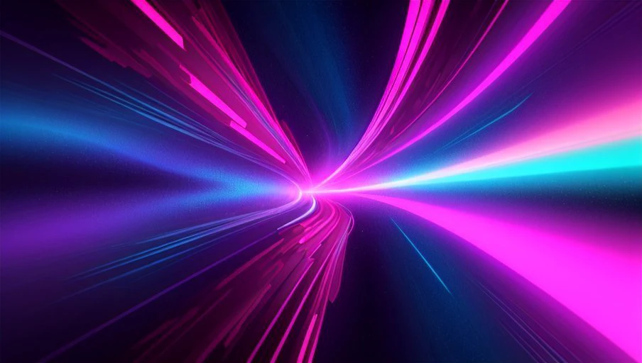 gradient wallpaper, 3D momentum and luminous color blending, abstract synthwave cosmic swirl