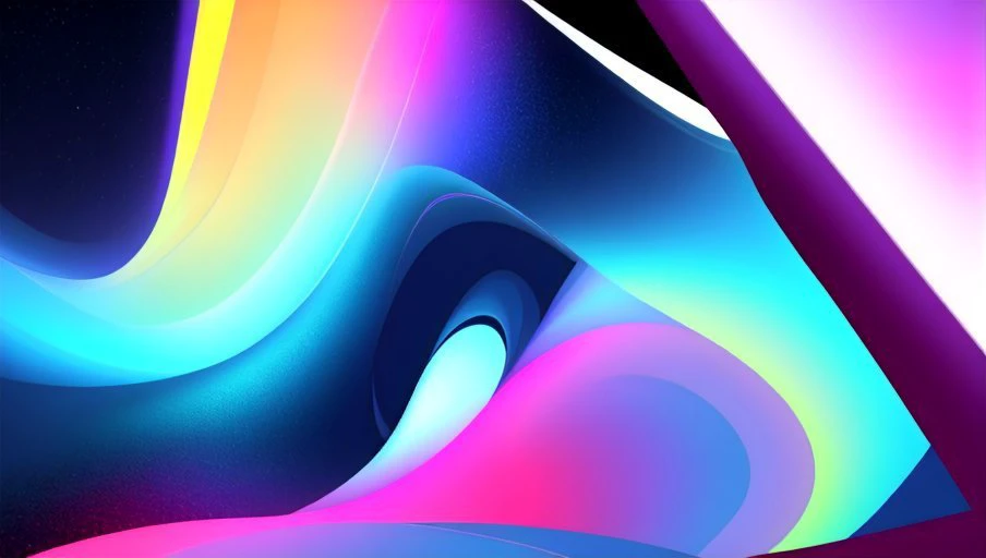 macos gradient wallpaper, 3D momentum and luminous color blending