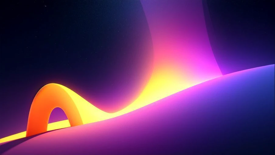 macos gradient wallpaper, 3D momentum and luminous color blending