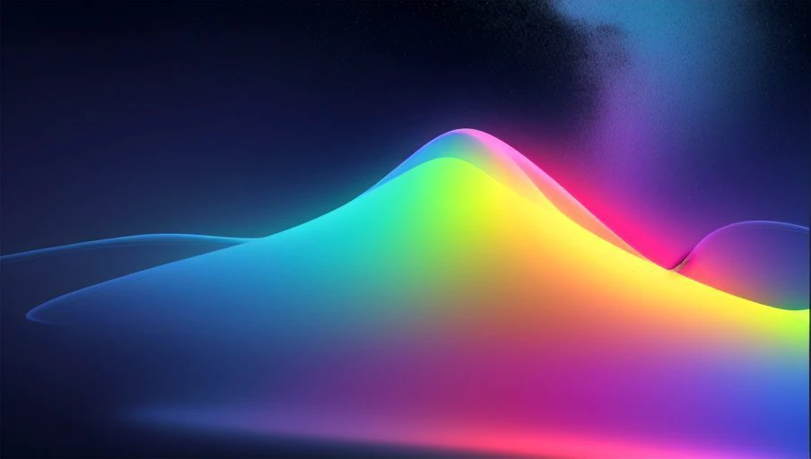 macos gradient wallpaper, 3D momentum and luminous color blending