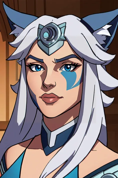 (masterpiece, best quality), intricate details,
1girl, <lora:Io:0.8> Io, IoDre, white hair, wolf ears, face paint,