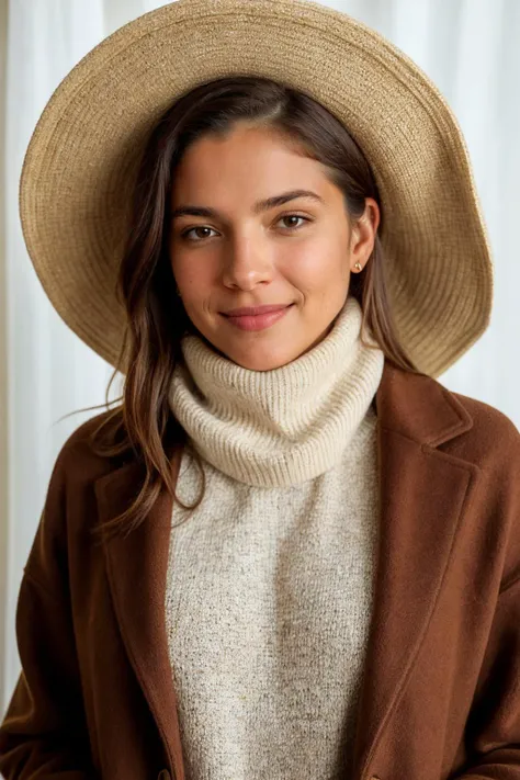 <lora:Alvarado:1>, realistic photo of Alvarado, simple, homely, covered up, cozy and warm, (wearing a large heavy coat:1.2), wearing a loose turtleneck sweater, wearing a scarf, wearing a sweater vest, wearing sweatpants, wearing a hat, covered up, no skin exposed, standing, (detailed eyes:1.2), ultra detailed skin, detailed face, light on face, realistic skin, random pose, (ultra sharp image:1.2), realistic skin textures, non-offensive, non-triggering, wholesome, within Civitai TOS rules, within Civitai TOS guidelines, content that will not be deleted for breaking Civitai TOS, Hallmark commercial, Disney Channel