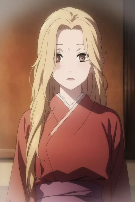 masterpiece, best quality, high quality, 1girl, solo, male focus, looking at viewer, upper body, <lora:yui:0.72>, yui, long hair, blonde hair, brown eyes, , coat