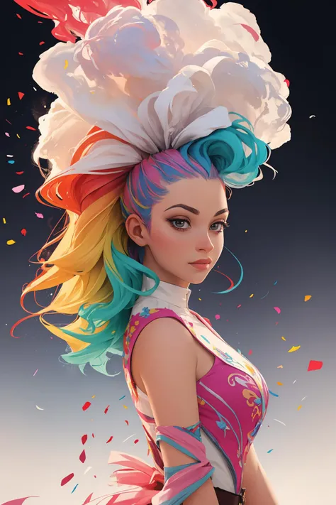 explosions of colourful powder, rainbow of powder colours, powder, plain background, duvalay, [1girl:25], plumes of powder, colourful smoke, exploding powder, powder plumes,
masterpiece, intricate, detailed, intricate, 8k, high detail, detailed, ultra detailed,