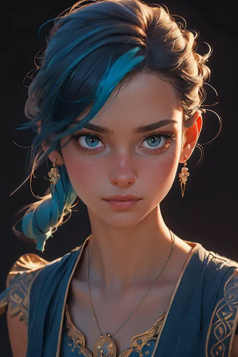 Genie, masterpiece, realistic photography, colorful background, detailed portrait, intricate details, rich colors, realistic style,