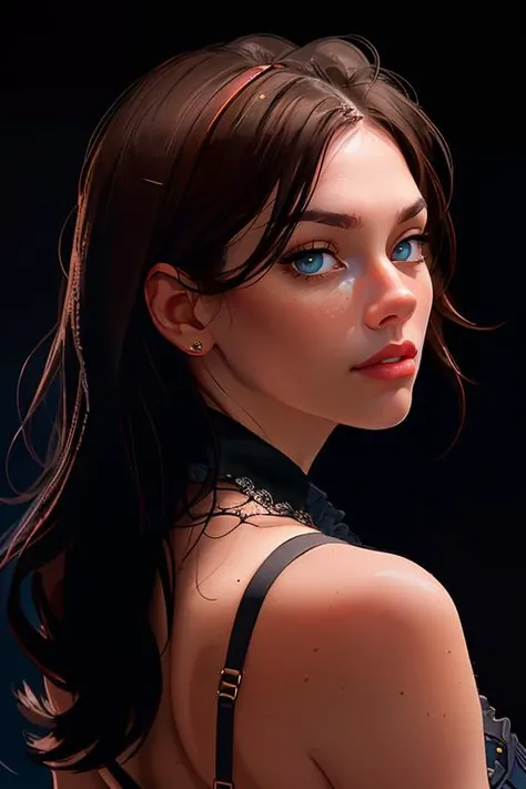 una mujer con ojos azules y un vestido ????? posando para una foto, Awesome Digital Illustration, Hermosa obra de arte digital, beautiful digital illustration, Arte digital. Artstation, 🤤 girl portrait, Obras de arte al estilo de Guweiz, Arte detallado de alta calidad 8K, gorgeous digital painting, Hermosa pintura de personajes, Arte digital Ilya Kuvshinov, Impresionante arte de personajes