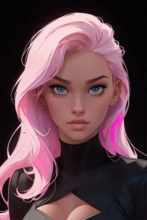 pastel art by DEN_IDG_style, traditional media portrait of DEN_sabrina_maree,
(headshot:1.2) portrait on a (plain black background:1.2), (headshot:1.2), (face focus:1.1), (facing the camera:1.2), Head in the centre, (eye contact:1.3), (intense stare:1.1), mouth open, (facing straightforward:1.2), (forward facing:1.1), Head, face, Head focus, Head tilted down, looking slightly up at the camera,
masterpiece, intricate, immaculate, detailed, high detail, ultra detailed, 8k,