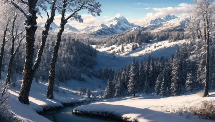 ((masterpiece:1.4,best quality)), cloud, outdoors
(snowy mountains), spring glade, scenery, sky,
(noon:1.4), high detail, abundant, 8k, high detail, wallpaper,
<lora:more_details:1>