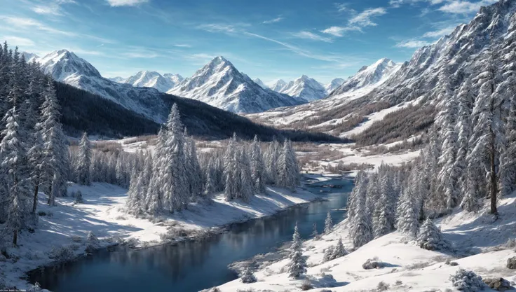 ((masterpiece:1.4,best quality)), cloud, outdoors
(snowy mountains), spring glade, scenery, sky,
(noon:1.4), high detail, abundant, 8k, high detail, wallpaper,
<lora:more_details:1>