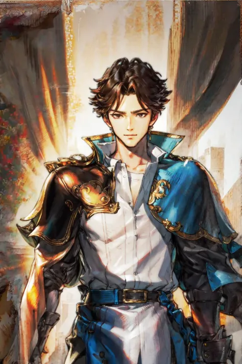 masterpiece,best quality, 1boy, <lora:BF:1>,upper body