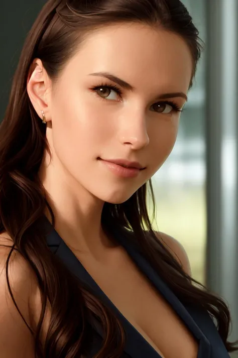 <lora:LoRA_SuzannaAye_SD1.5_v0.1:0.75> A intricate full color portrait of SuzannaAye, wearing a business suit, sharp focus, natural lighting, subsurface scattering, f2, 35mm, film grain, office background