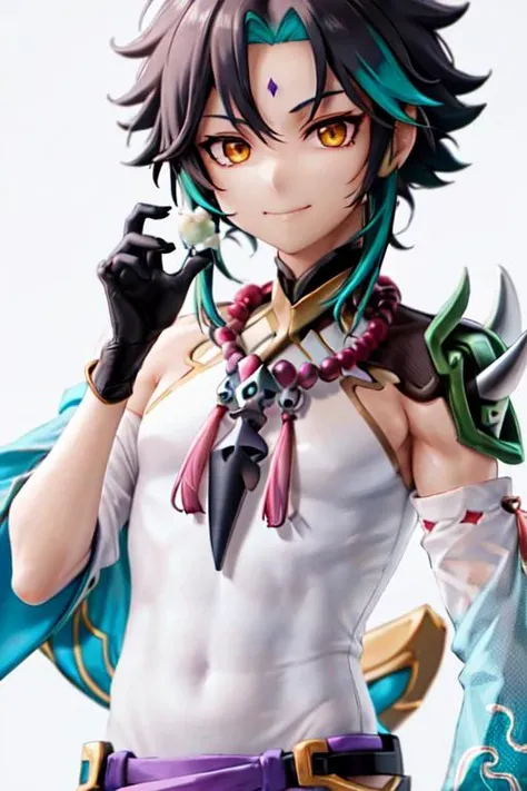 (white background:1.2),hires,xiao,smile,closed mouth,<lora:plastiq_10:0.5>