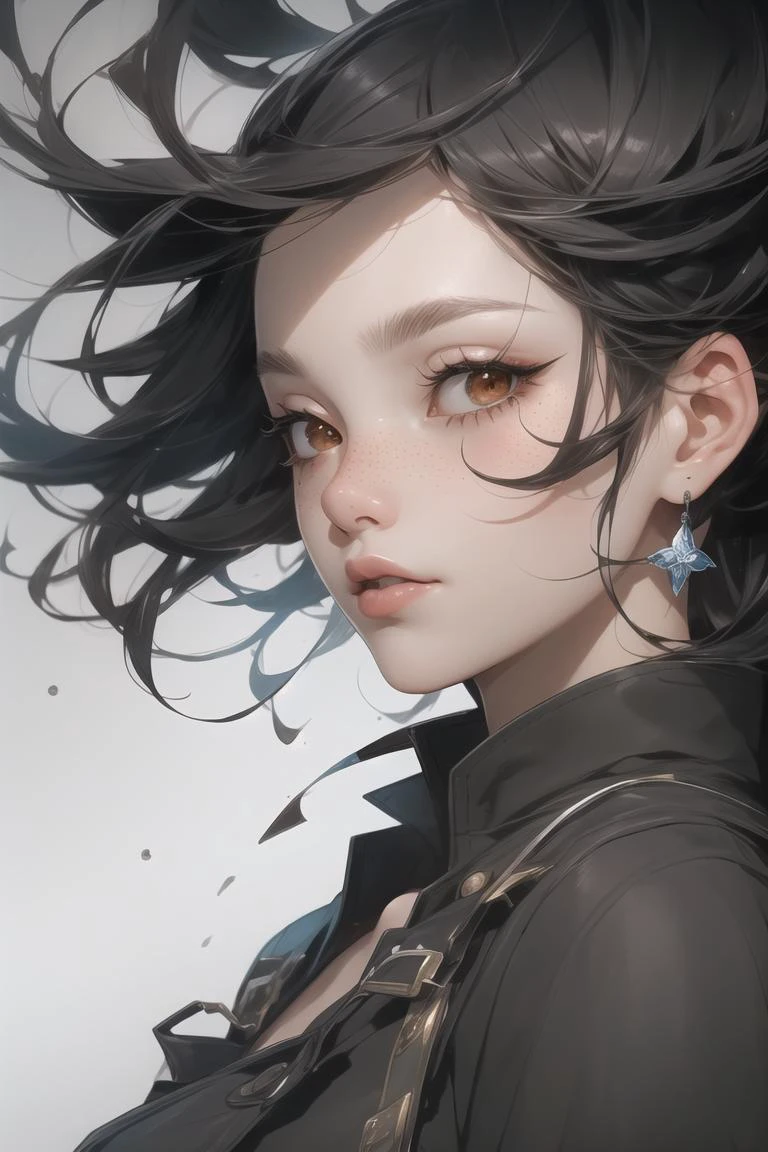 close-up shot, woman, gothic make-up, detailed skin, light freckles, shallow depth of field, OverallDetail
<lora:more_details:0.3>
<lora:AnimeVibesV3:0.3> animevibes,
<lora:Unleashed_V1.5:1.35>, shiny, shiny hair, shiny skin, shiny clothes