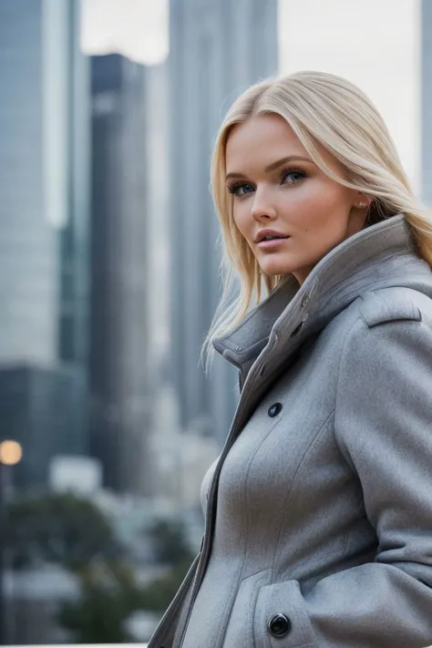 photo of S146_ZiennaEve, a stunning woman, in (downtown:1.1), (cityscape:1.2), wearing a (coat:1.2), (8k, RAW photo, best quality, depth of field, ultra high res:1.2), (absurdres, intricate, photorealistic, masterpiece, ultra-detailed:1.3)