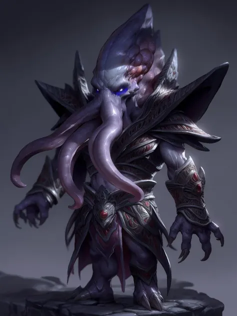 mind flayer, chibi, kemono, the emperor,
<lora:the_emperor_v1:1>, by lindong, by null-ghost