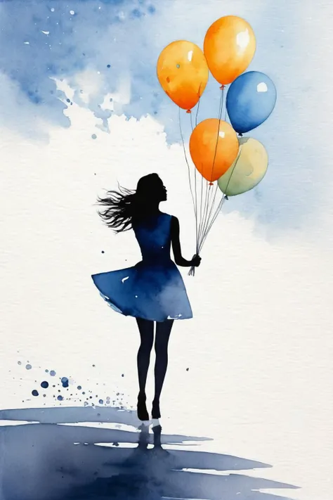 by Bess Hamiti and Alex Andreev, party_girl, watercolor <lora:watercolor_by_ntc:1.00>