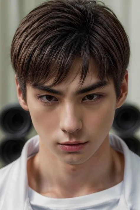 face focus, (absurdres, highres, ultra detailed),((masterpiece)), ((best quality:1.1)), High Resolution, 8k,1boy, best quality, masterpiece, (photorealistic:1.4), 4k, high quality, masterpiece, best quality, highres, dynamic poses, realistic, yanlaoma, mature male, looking at viewer  <lora:yanlaoma:1>  <lora:add_detail:1>  <lora:skinny_new_skin:0.2>