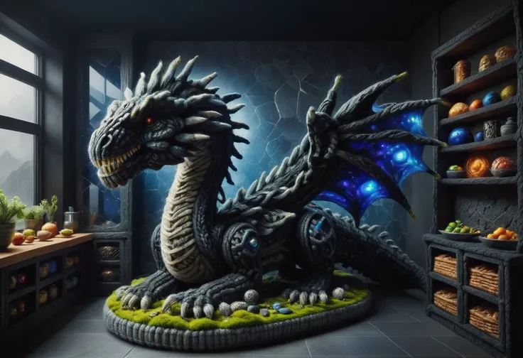 hyper detailed masterpiece, dynamic, awesome quality,zwuul, augmented reality entertainment room, cutting board,dishwasher,closet organizers,bowls,mysterious artifact, lapis lazuli,natural stone tiles (excluding those mentioned before), fluorescent tubes, black lights, steampunk <lora:zwuul:1>