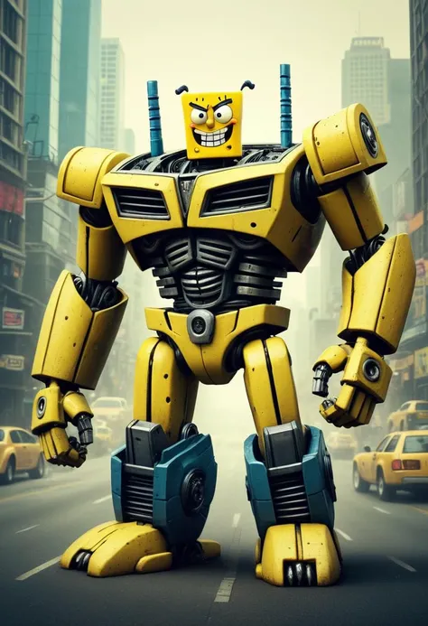 sponge bob
<lora:TransformersStyleXL-000009:0.4> TransformersStyle