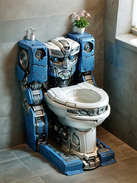 toilet TransformersStyle, <lora:TransformersStyleXL:1>, <lora:xl_more_art-full_v1:1>