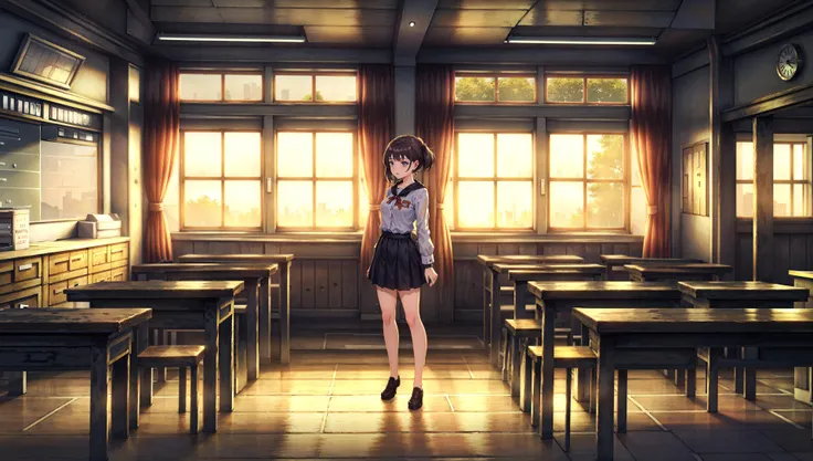 (masterpiece, top quality, best quality), Vanillaware,1girl, classroom,
<lora:Vanillaware2:0.5>