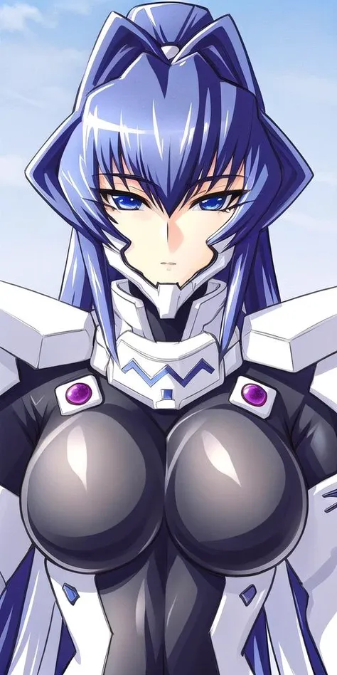 <lora:MitsurugiMeiyaV2:0.7> mitsurugimeiya, huge_breast, standing, solo, TSFSuitBlackWhite,, masterpiece, best quality, detailed face, detailed eyes, highres,